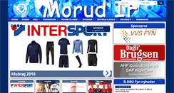 Desktop Screenshot of fodbold.morud.dk